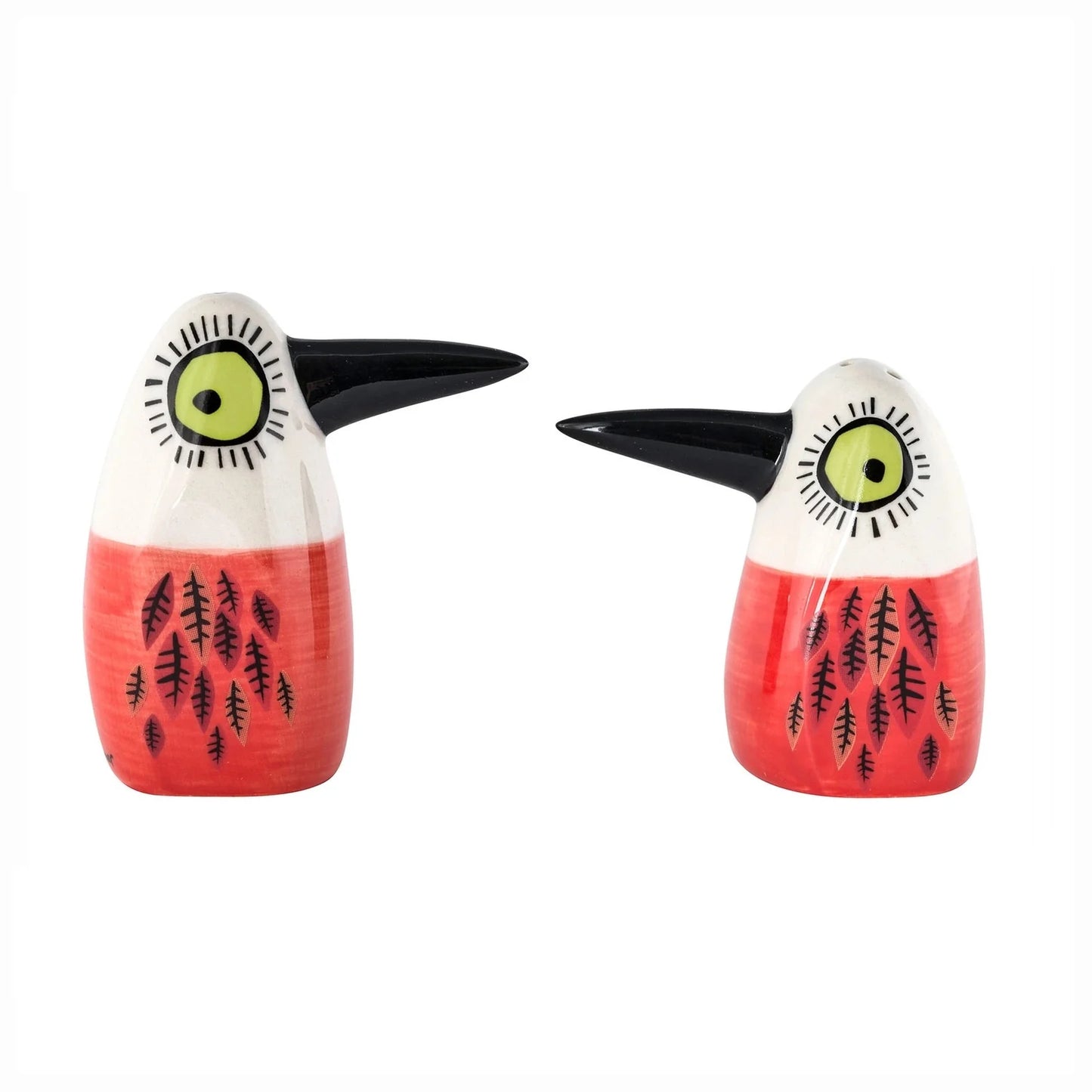 Bird Salt and Pepper Shakers Red.