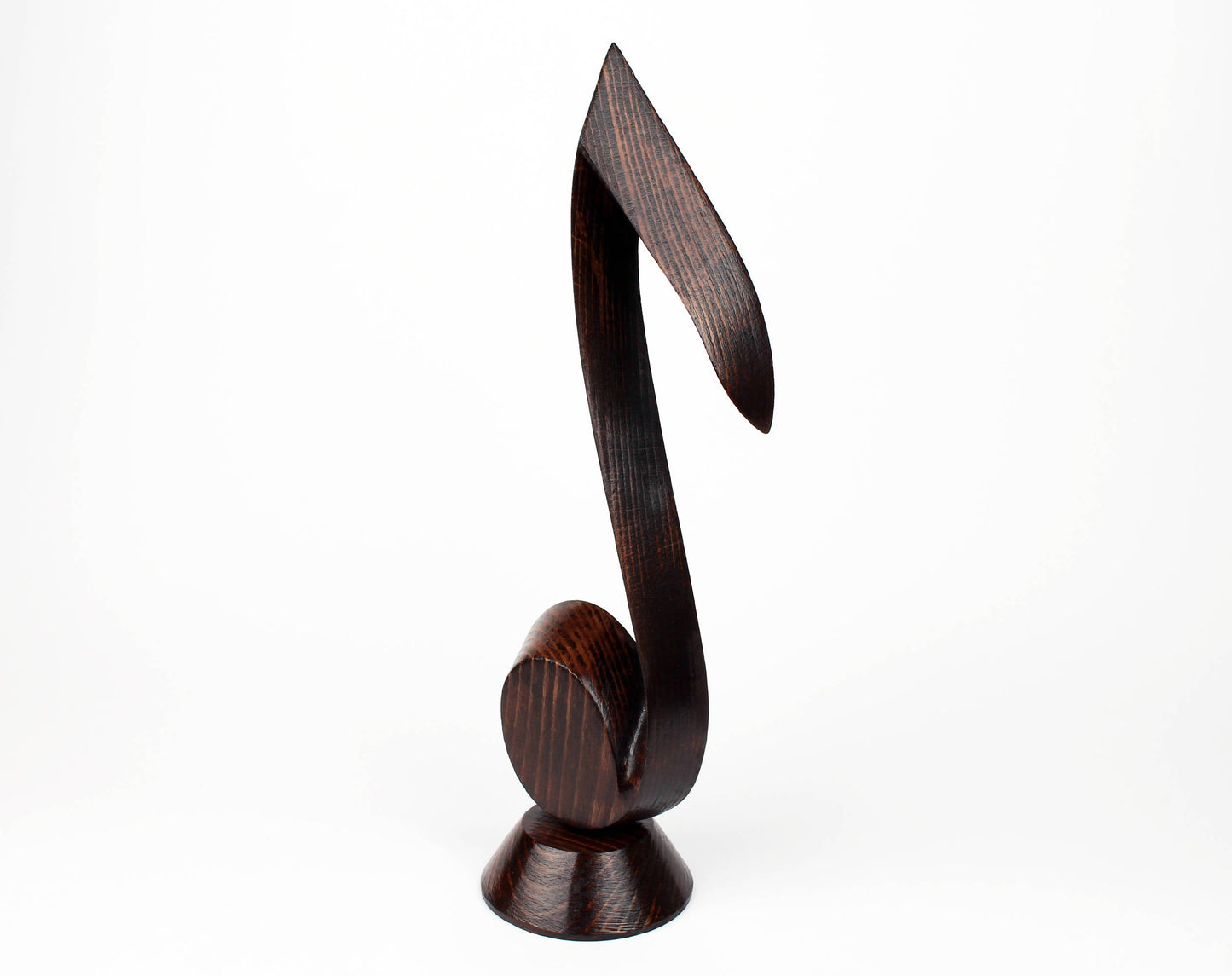 Handmade Wooden Music Note Sculpture – Elegant Musical Decor, Unique Gift for Musicians