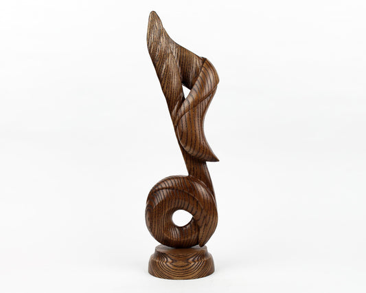 Wooden Music Note Sculpture – Handmade Gift for Musicians, Elegant Home Decor