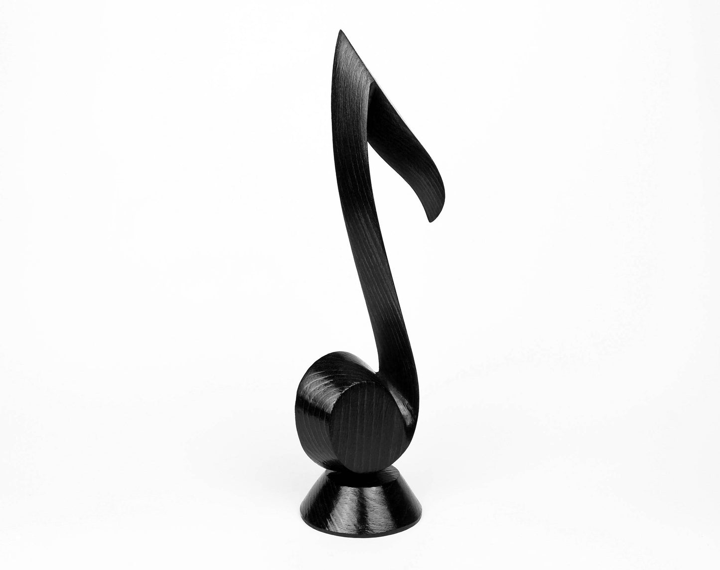Wooden Music Note Sculpture – Gift for Musicians, Elegant Wooden Home Decor